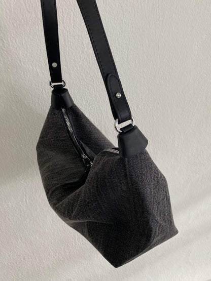 DENIM BLACK BAG
