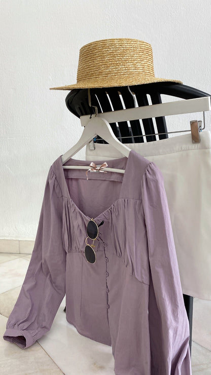 PURPLE BLOUSE