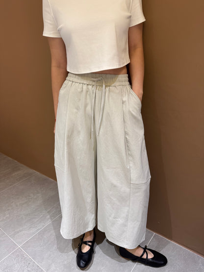 KELLY TROUSER IN BLACK/TEA WHITE