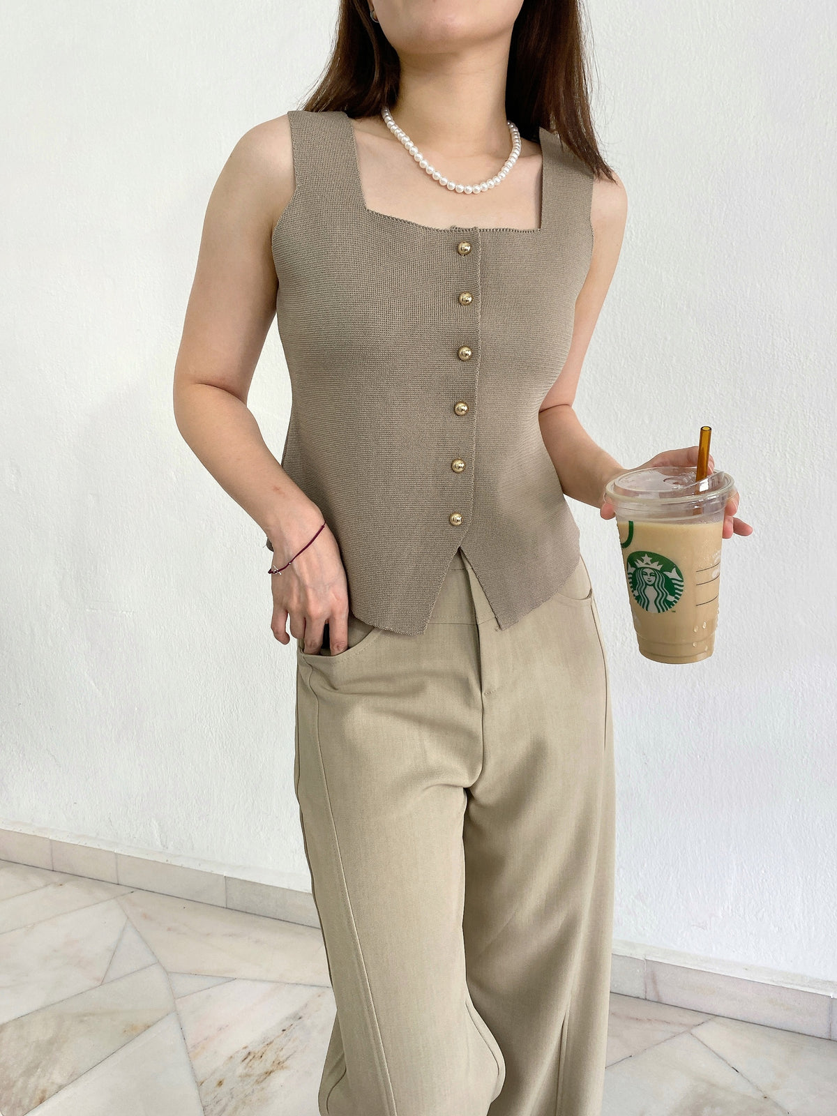 LUNA KNIT SINGLET
