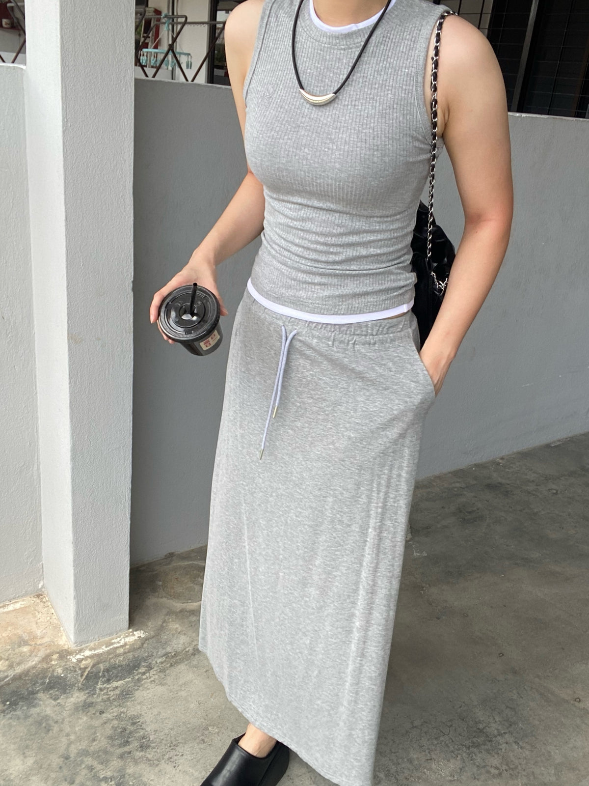 LYDIA GREY TOP/BOTTM