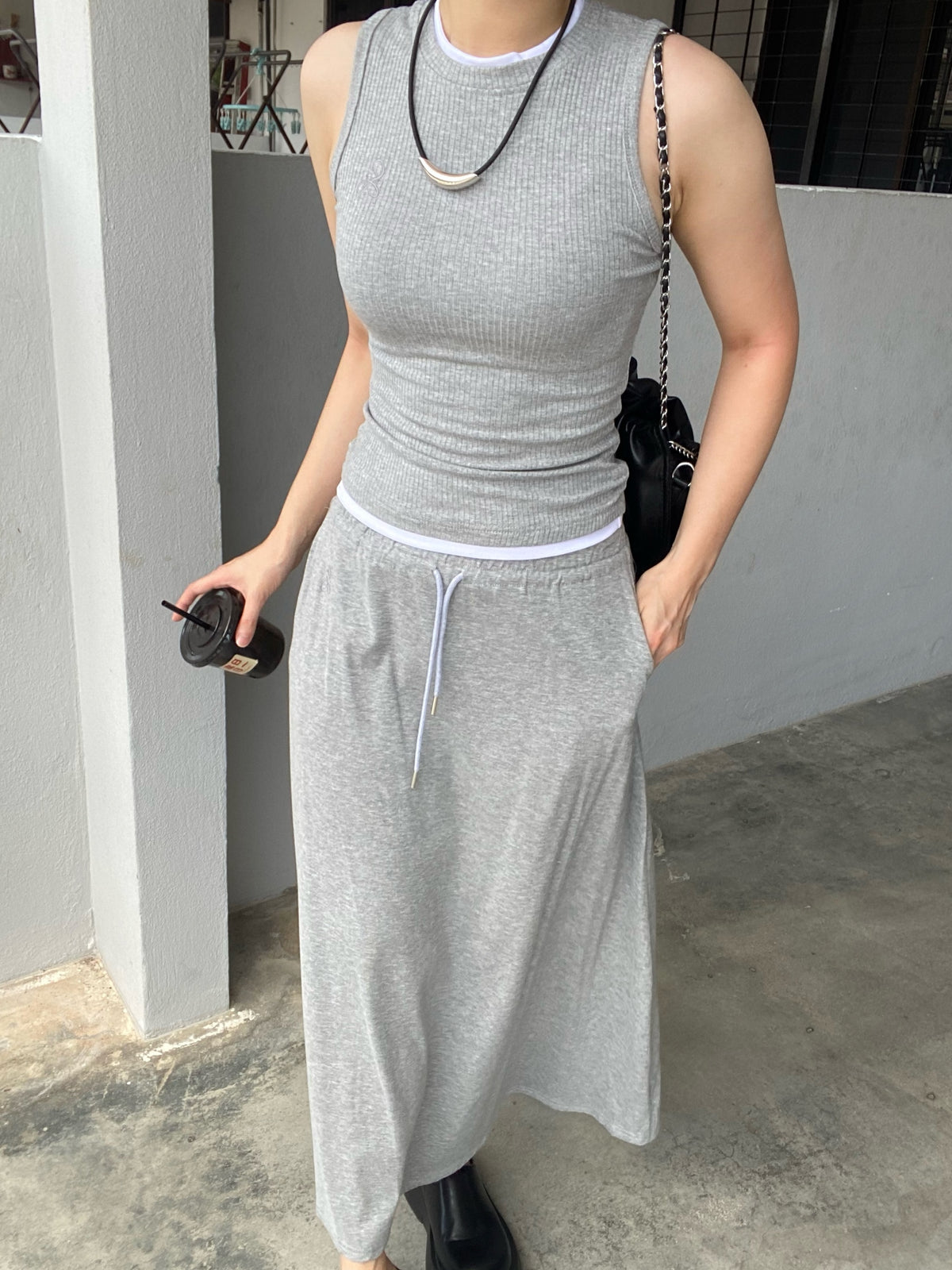 LYDIA GREY TOP/BOTTM