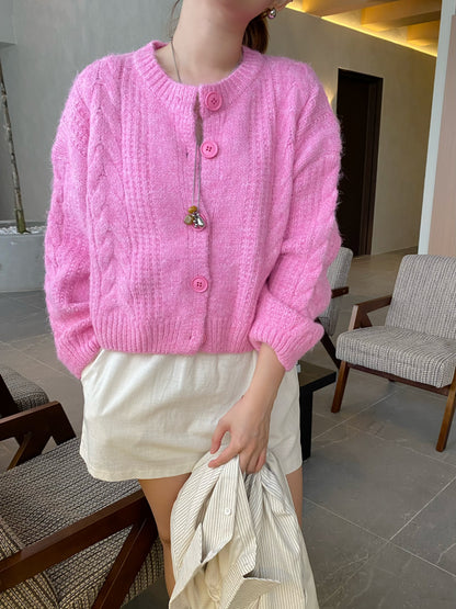JOJO CARDIGAN TOP IN PINK