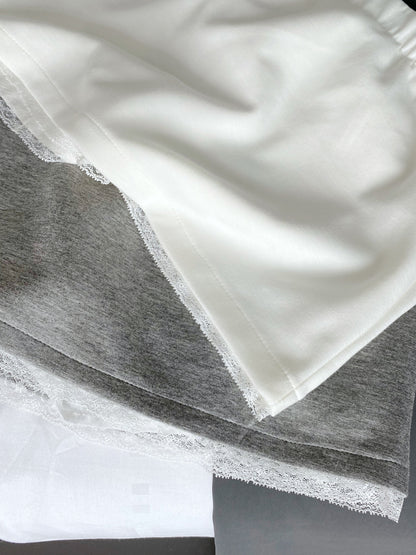 LACE COTTON SKIRT