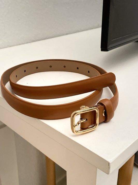 BROWN PU BELT