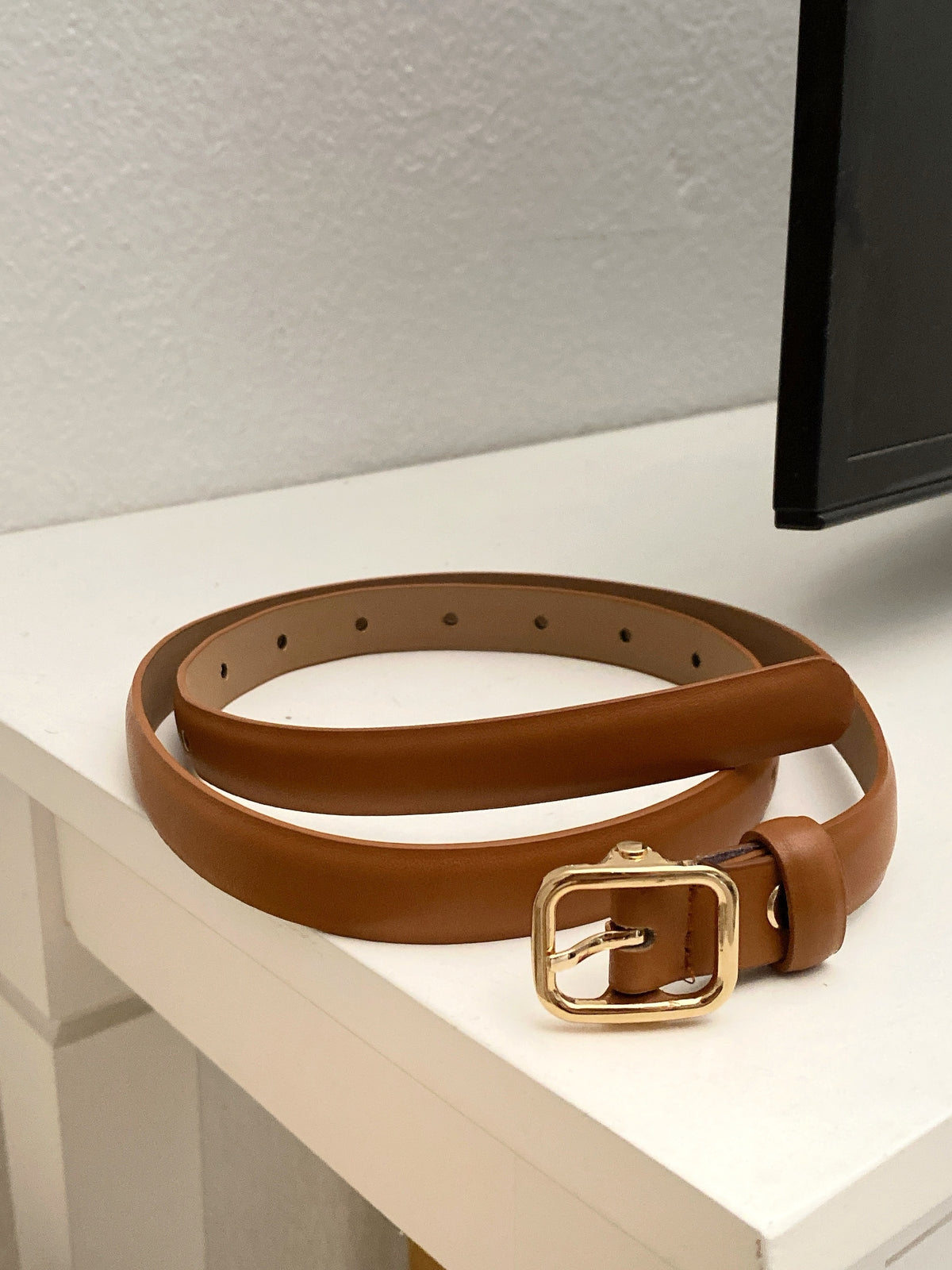 BROWN PU BELT