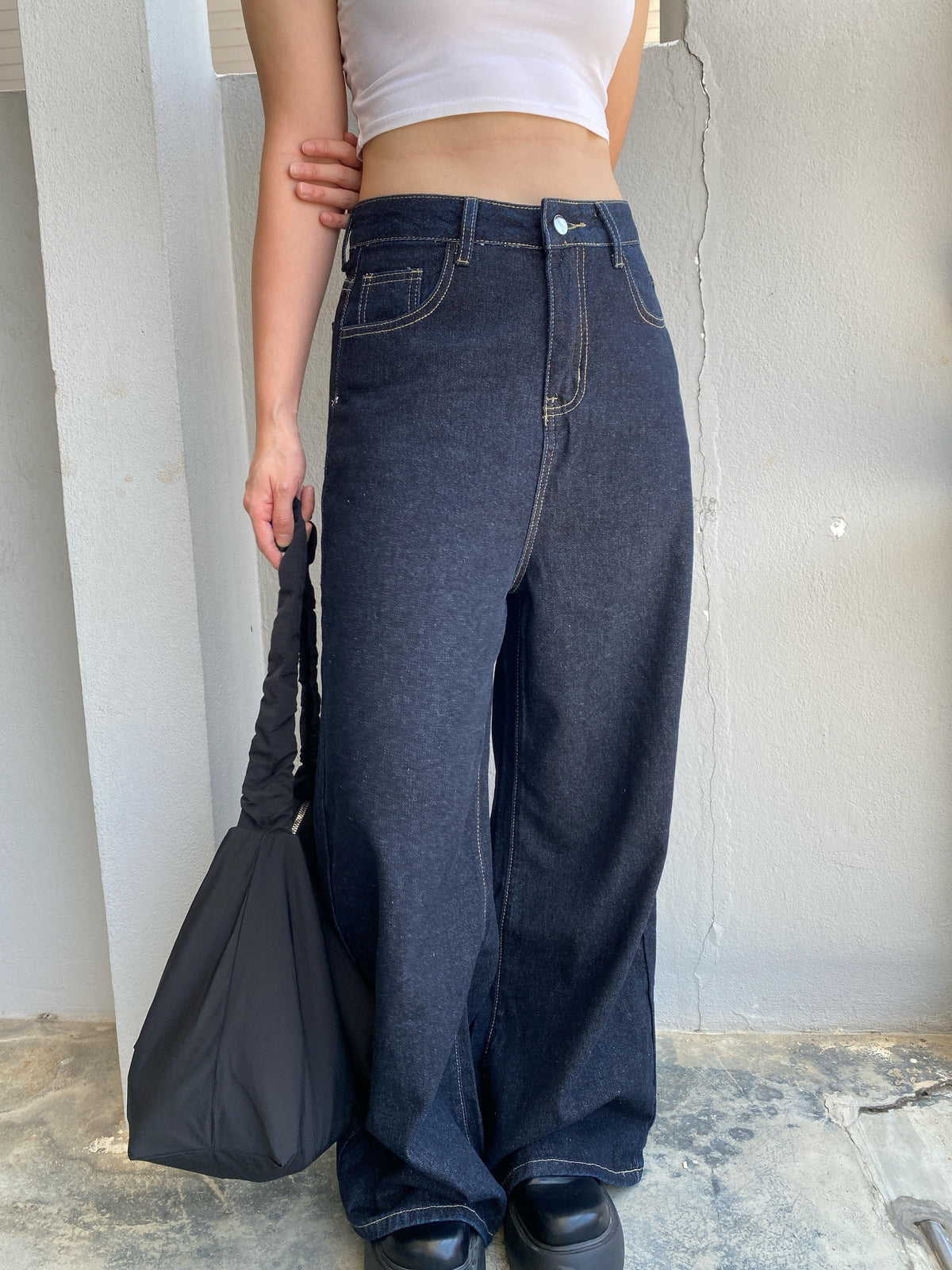 MOLLY JEANS（水洗深蓝）超级显瘦！