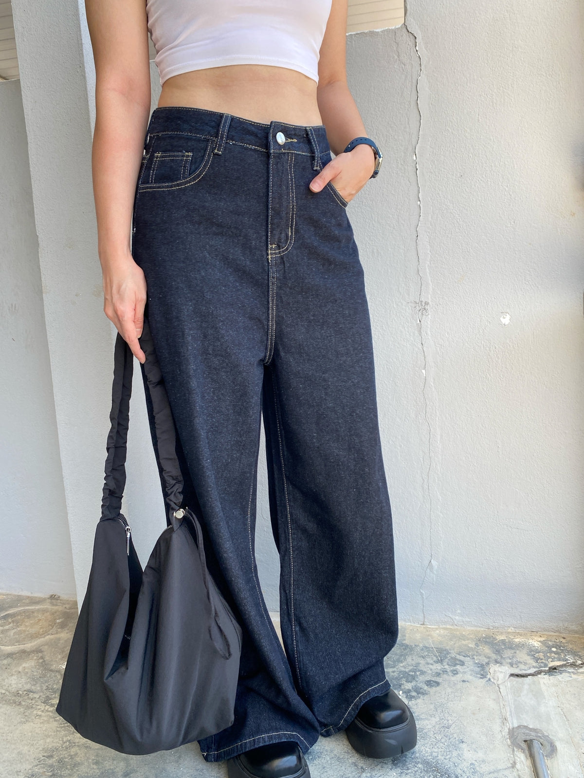 MOLLY JEANS（水洗深蓝）超级显瘦！