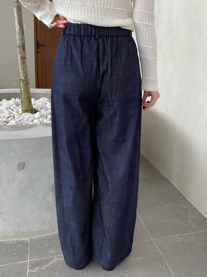 ALLY DENIM TROUSERS IN BLUE