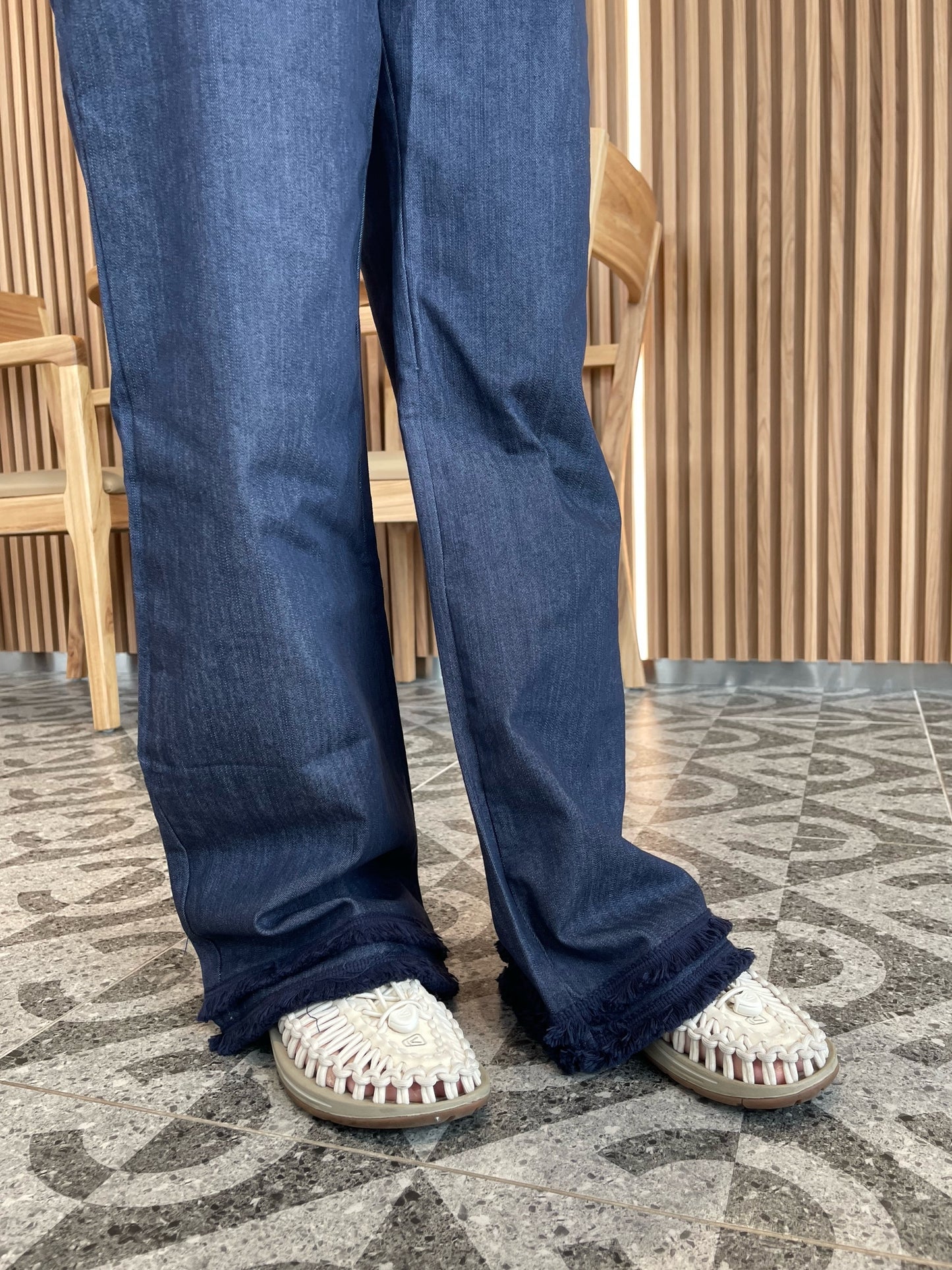 DENIM SET SINGLET + TROUSERS