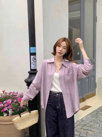 MANDY BLOUSE IN PURPLE