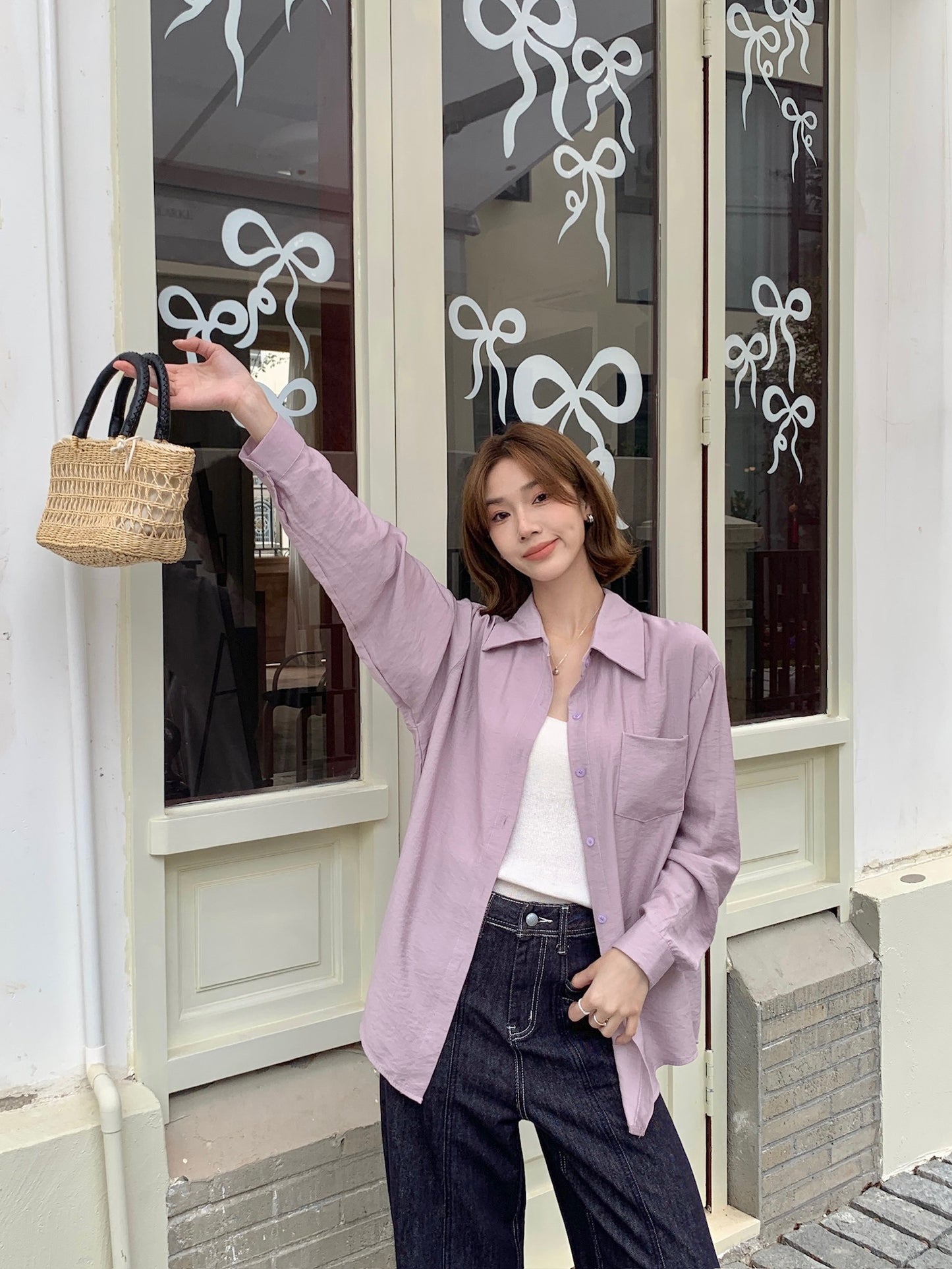 MANDY BLOUSE IN PURPLE