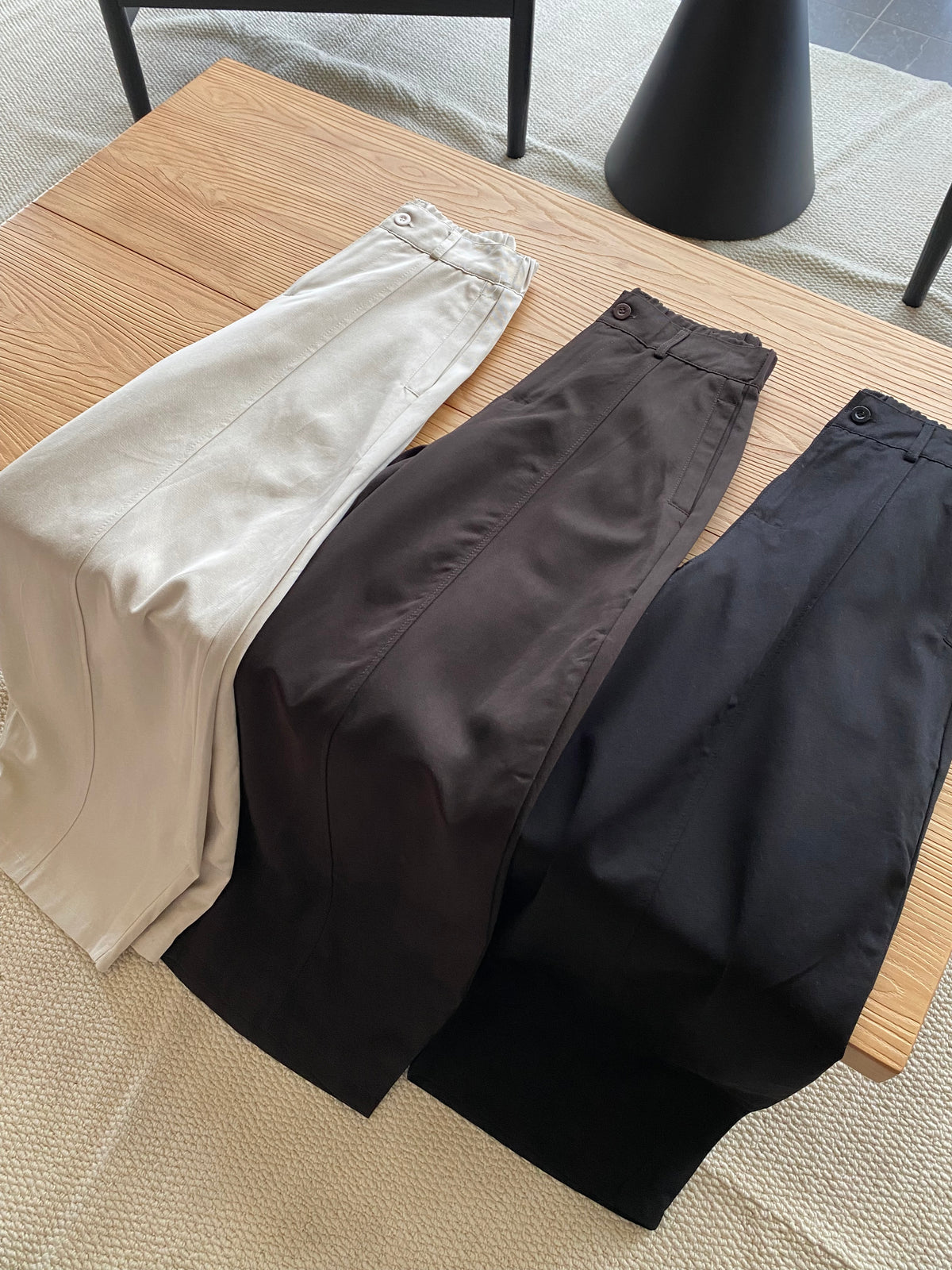 MOVA BARREL TROUSERS IN TEAWHITE/BROWN/BLACK