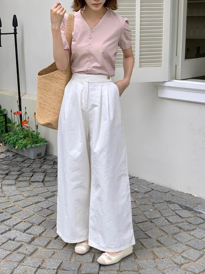 TINA TROUSERS IN WHTIE