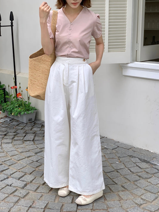 TINA TROUSERS IN WHTIE