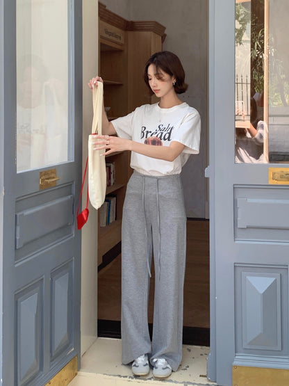 SARAH TROUSERS IN WHITE/BLACK/GREY