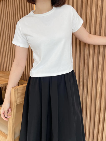 BOBO RIBBON TEE IN WHITE/BLACK/YELLOW/BLUE