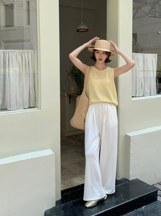 JENNIE TROUSERS IN WHITE/BLACK/D.GREY
