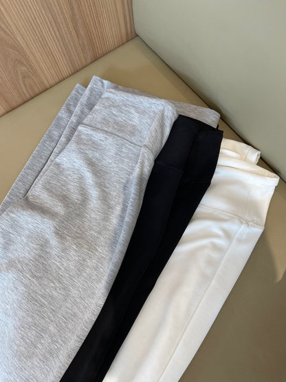 SARAH TROUSERS IN WHITE/BLACK/GREY