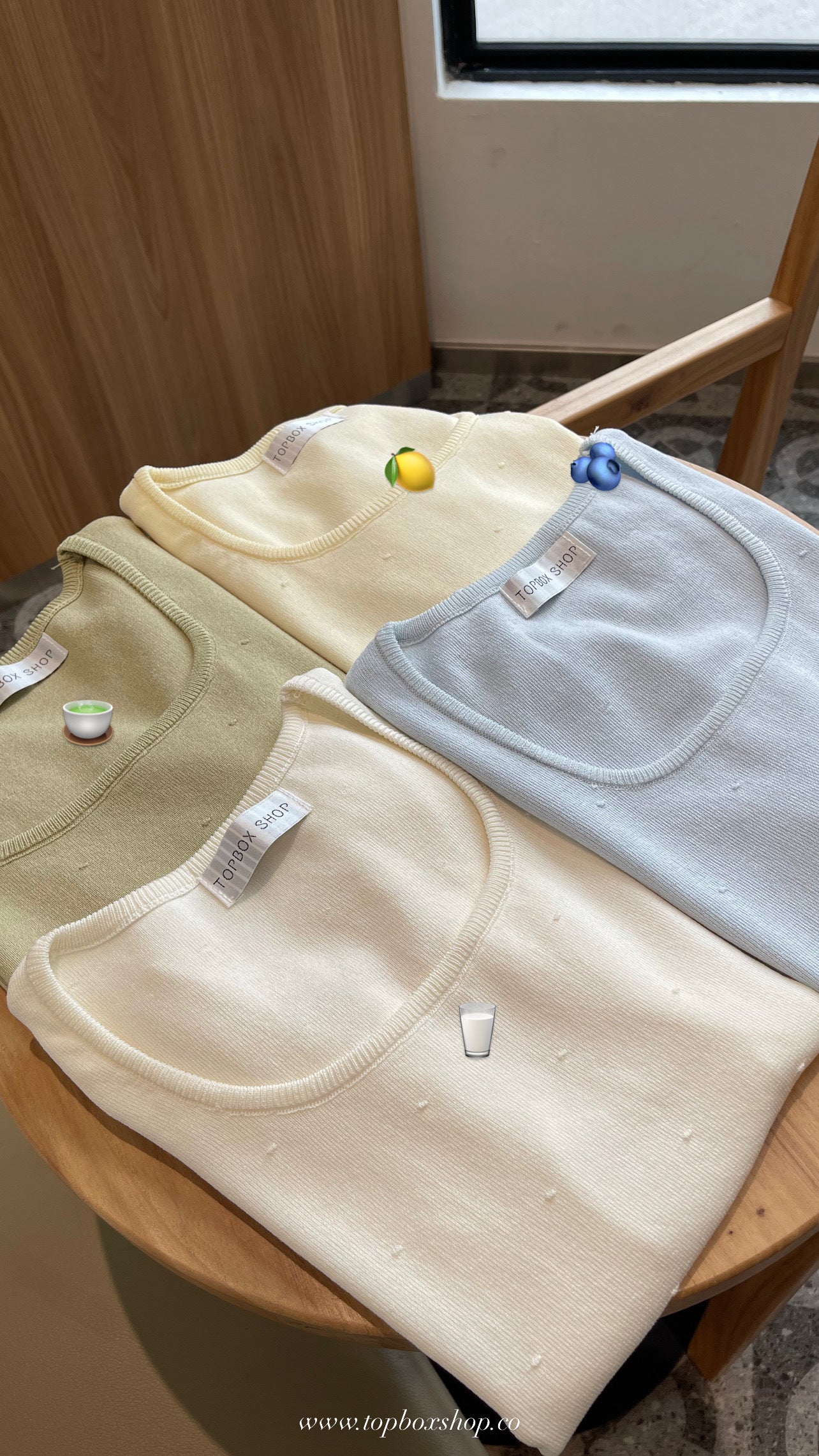NORA KNIT TOP IN BEIGE/YELLOW/GREEN/BLUE