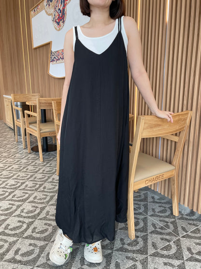 HELEN DRESS IN GREY/BLACK