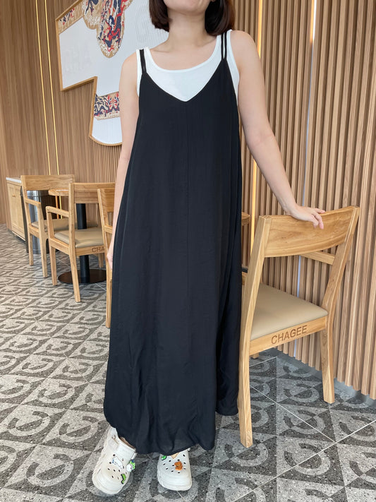 HELEN DRESS IN GREY/BLACK