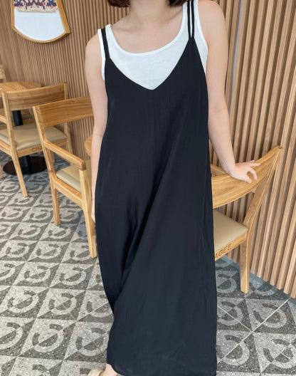 HELEN DRESS IN GREY/BLACK