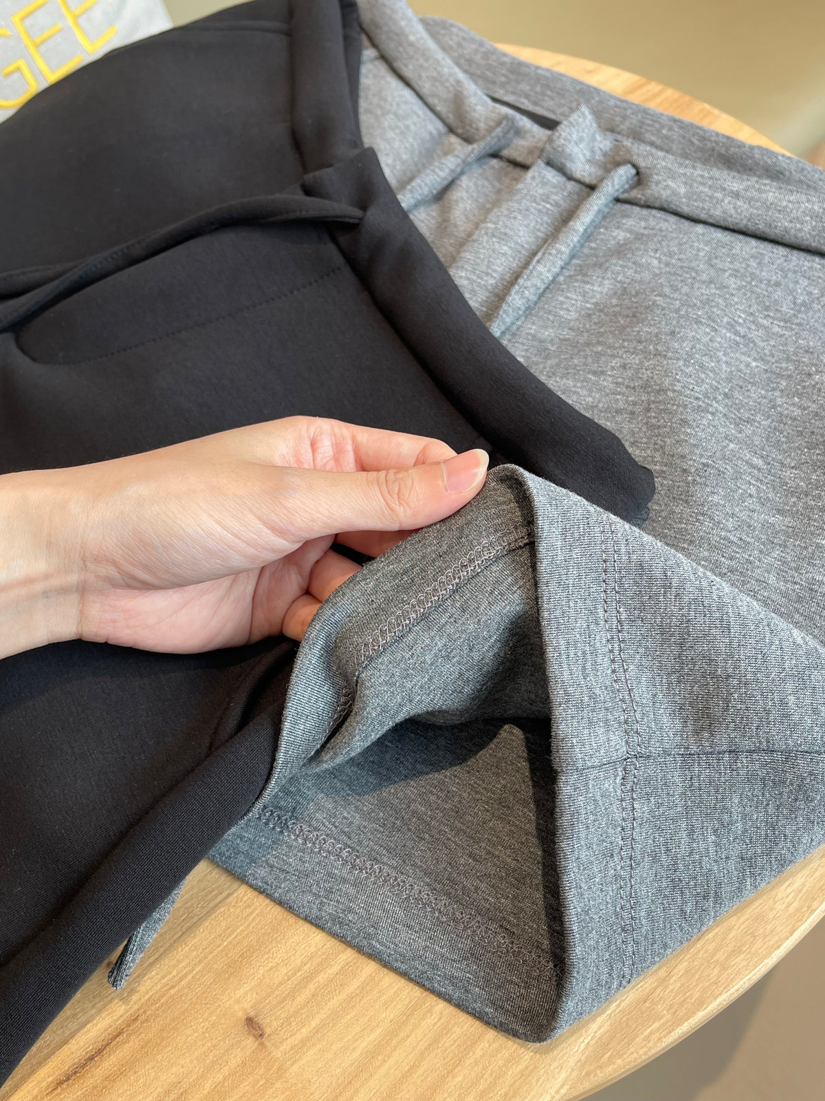 TEDDY HIGHWAIST SHORT IN GREY/BLACK