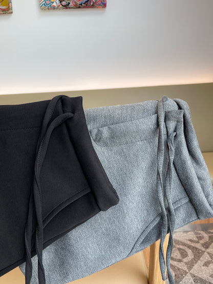 TEDDY HIGHWAIST SHORT IN GREY/BLACK