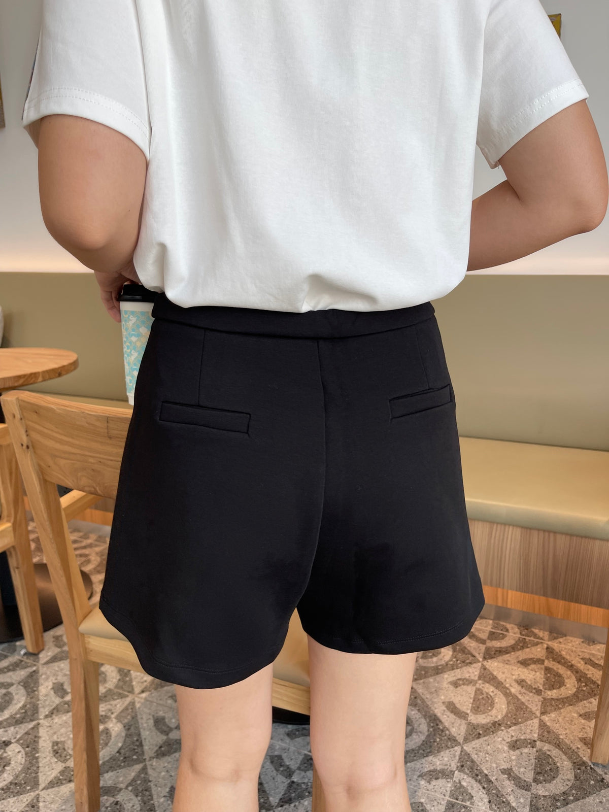 TEDDY HIGHWAIST SHORT IN GREY/BLACK