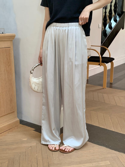JAMIE TROUSERS IN TEA WHITE/SILVER GREY