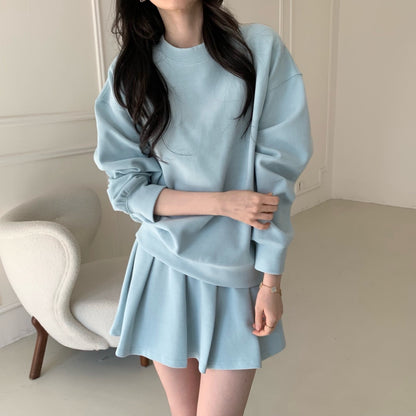 IA SWEATER SET IN YELLOW/GREY/BLUE