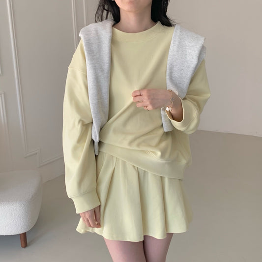 IA SWEATER SET IN YELLOW/GREY/BLUE