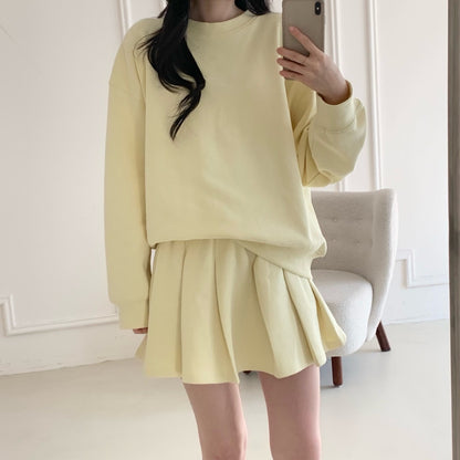 IA SWEATER SET IN YELLOW/GREY/BLUE