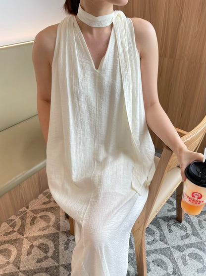 KARA DRESS IN BLACK/CREAM