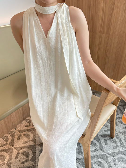 KARA DRESS IN BLACK/CREAM