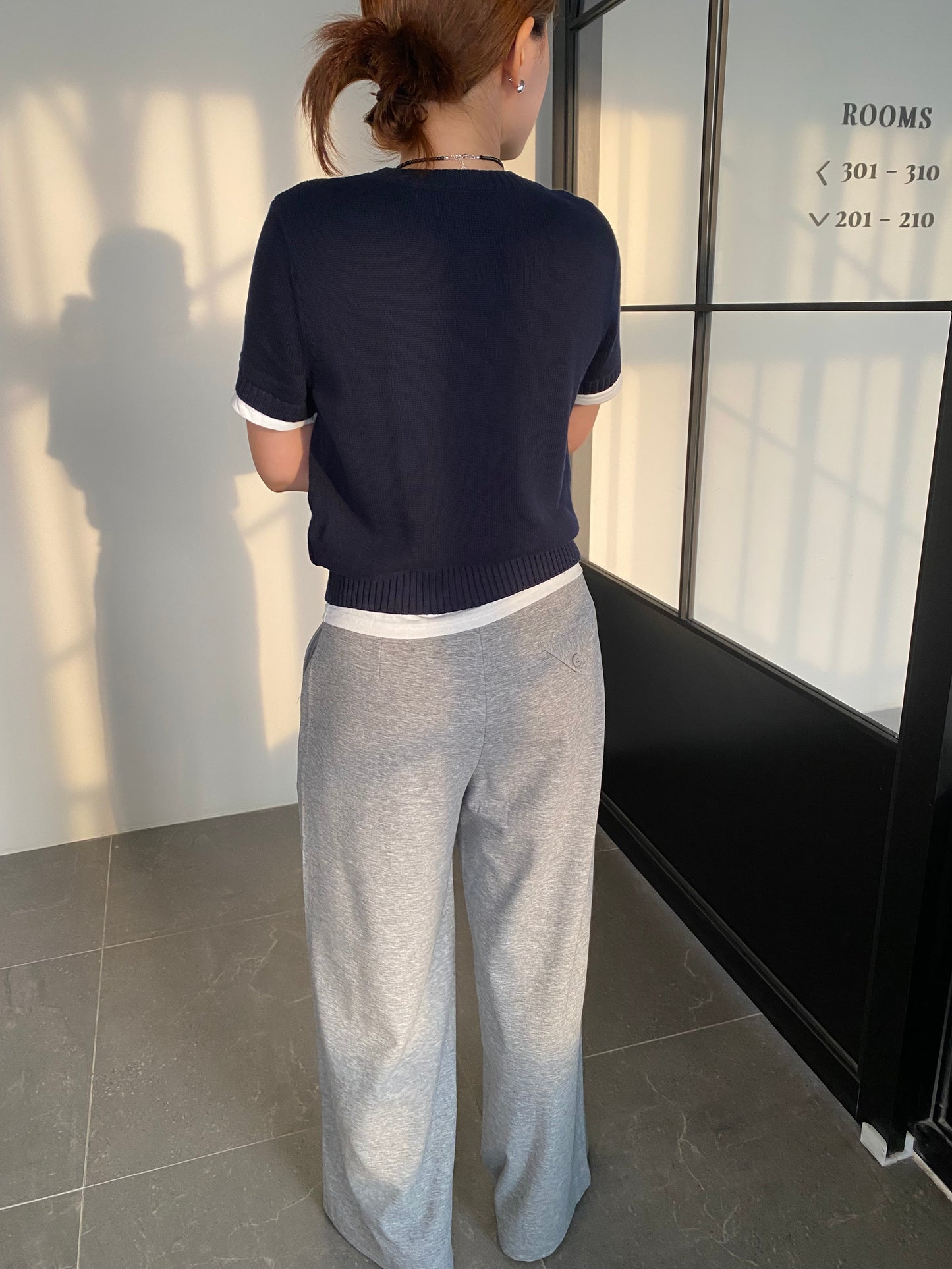 CECI TROUSERS IN GREY