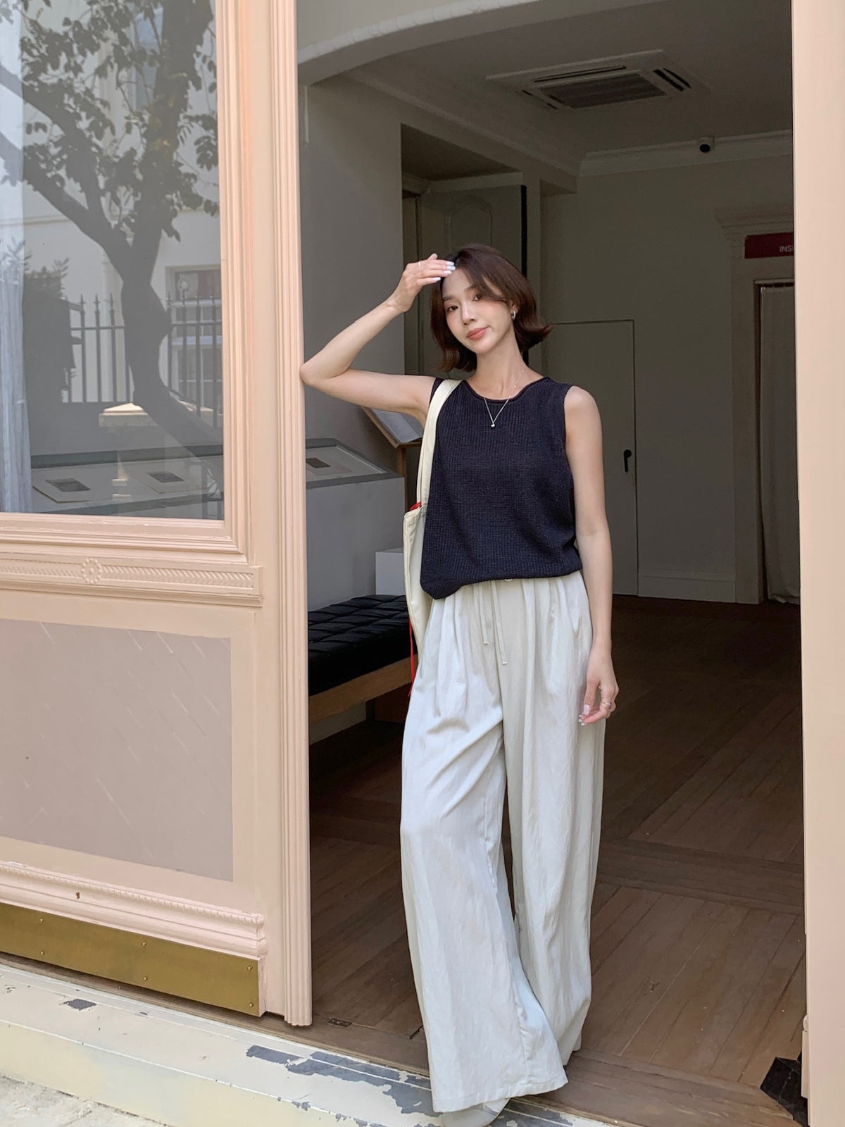 KONICO TROUSERS IN BEIGE/BROWN