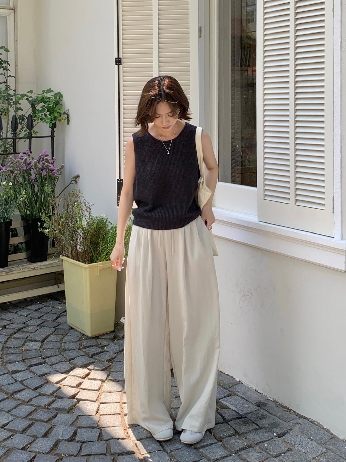 KONICO TROUSERS IN BEIGE/BROWN