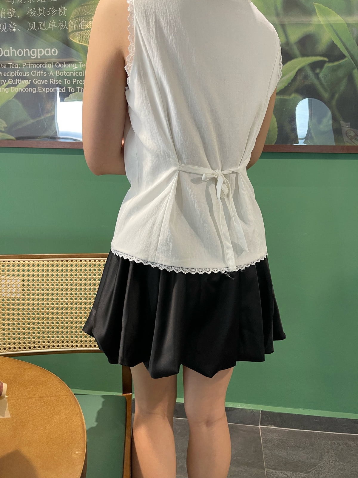 WHTIE LACE SINGLET TOP