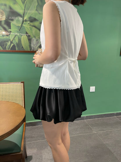 WHTIE LACE SINGLET TOP