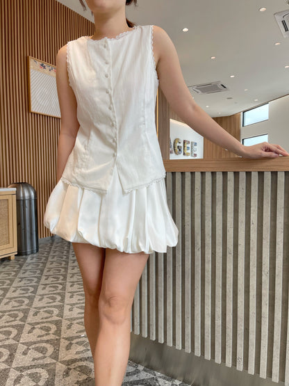 WHTIE LACE SINGLET TOP