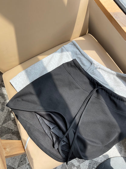 CHLOE MINI SKIRT IN BLACK / GREY