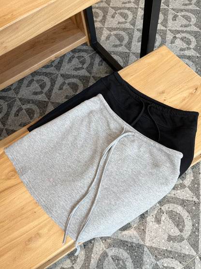 CHLOE MINI SKIRT IN BLACK / GREY