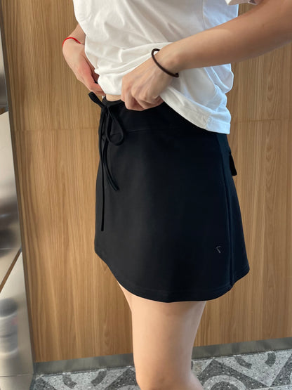 CHLOE MINI SKIRT IN BLACK / GREY