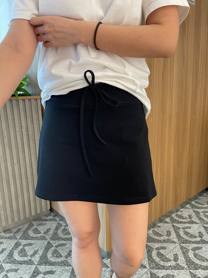 CHLOE MINI SKIRT IN BLACK / GREY