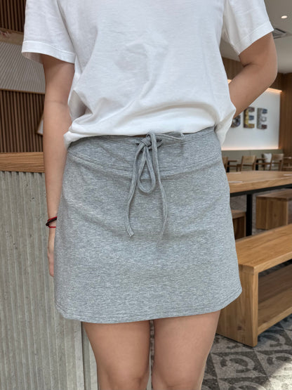 CHLOE MINI SKIRT IN BLACK / GREY