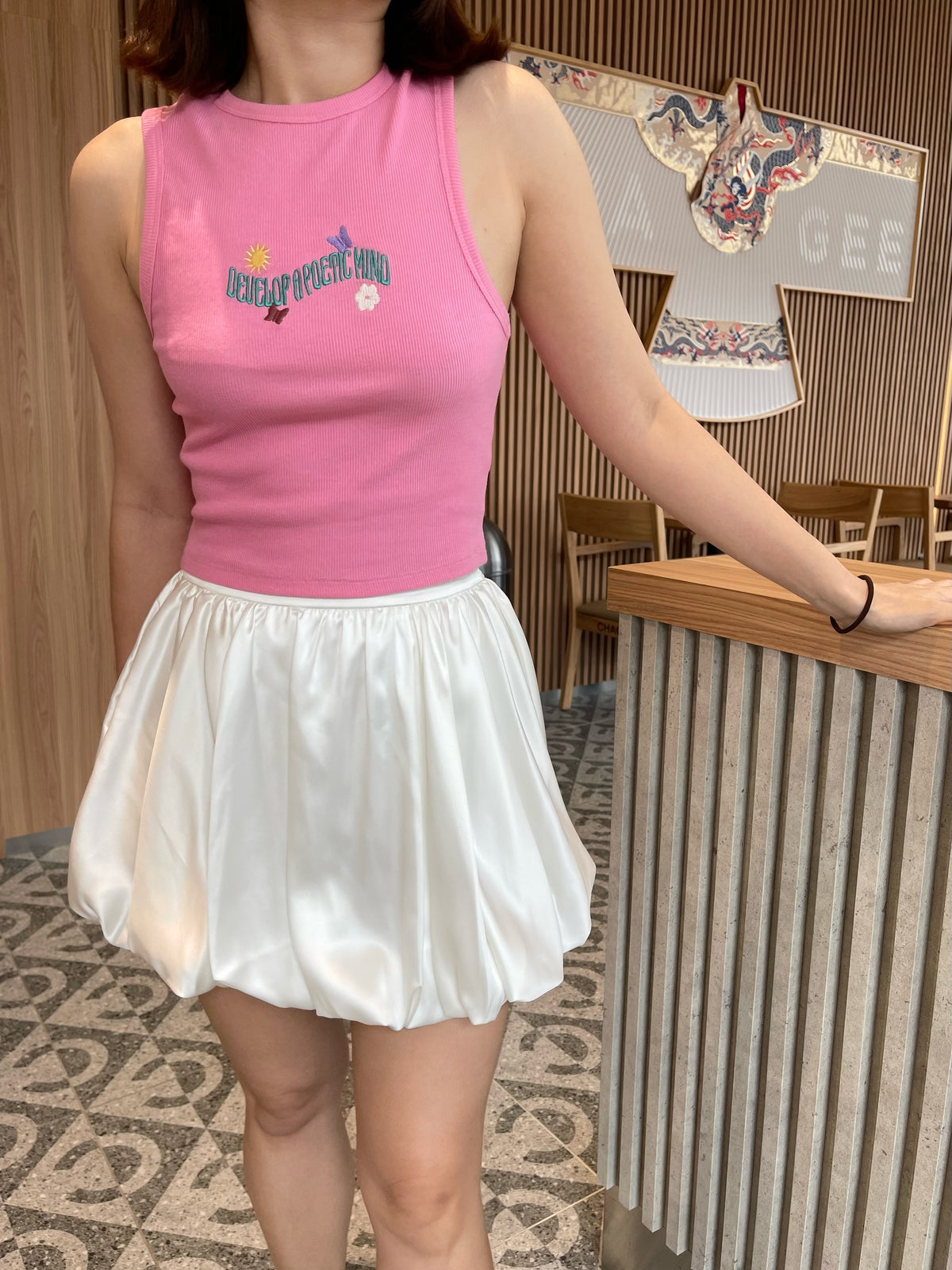 IZZI HIGHWAIST SATIN SKIRT