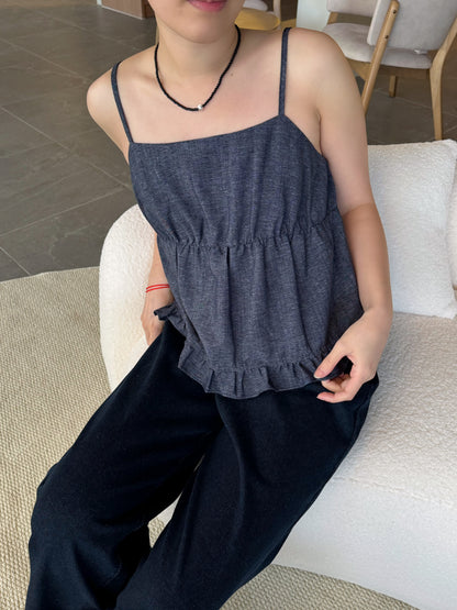 BEN DENIM SINGLET TOP