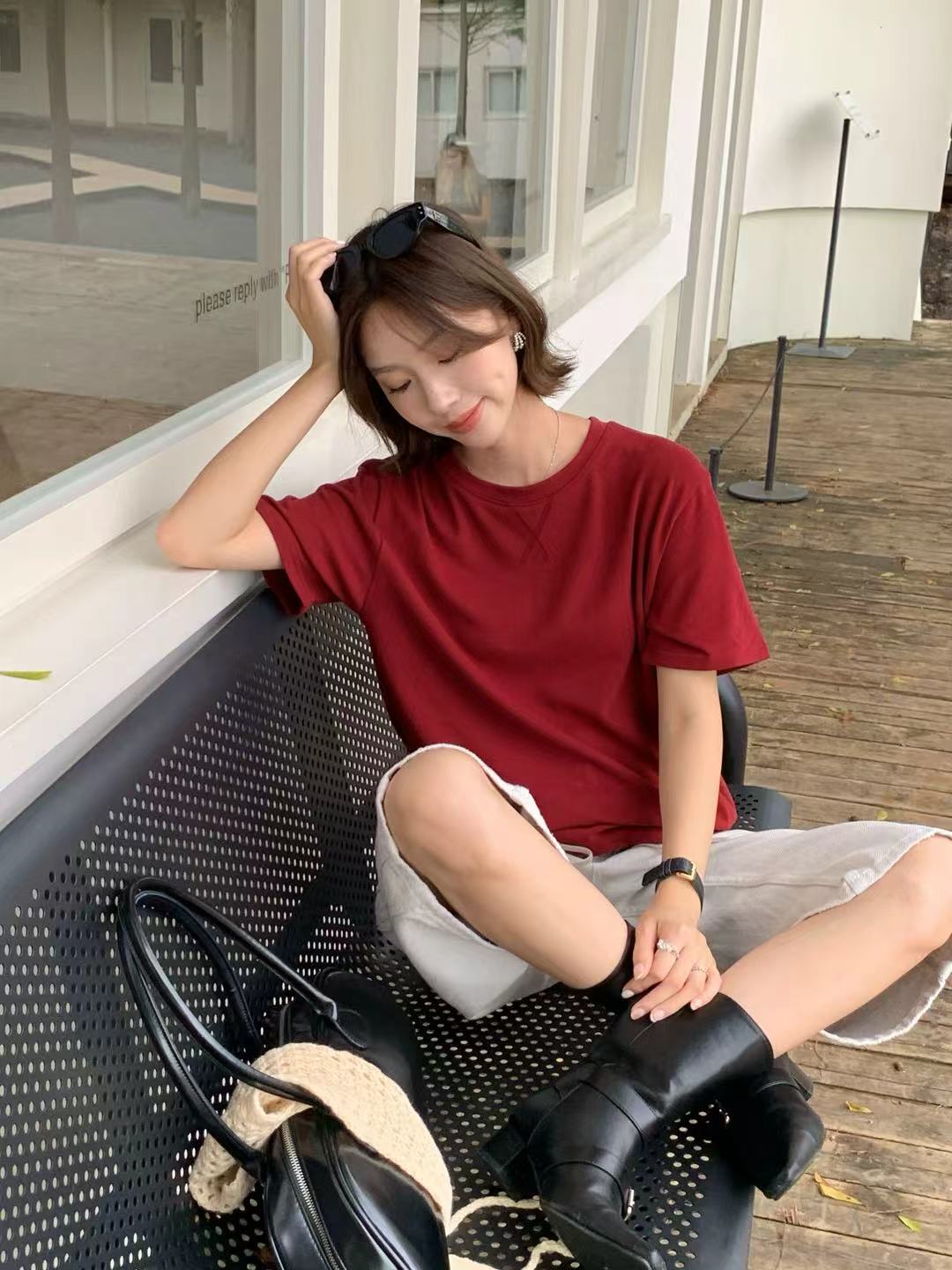 COTTON BOXY T-SHIRT TEE